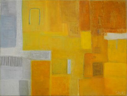 Fragments of the sun - a Paint Artowrk by Marisela Aguilar Salas